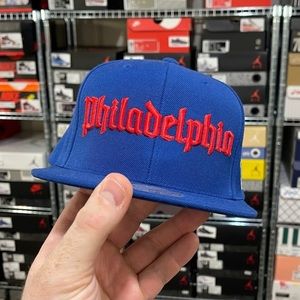Mitchell & Ness Blue Philadelphia Snapback